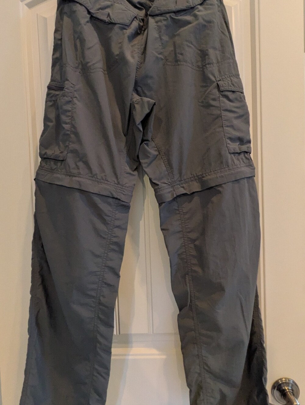 Men's Columbia Omni Shade Convertible Pants Men's Dark Gray Waist 32